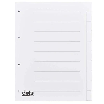 Abbildung von dots Ordnerregister Vollformat blanko DIN A4
