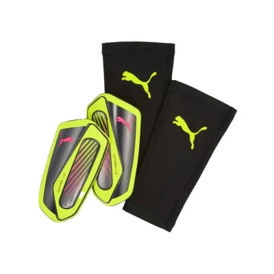 Abbildung von Puma Ultra FLEX Sleeve Unisex Schienbeinschoner, Größe: Small, Yellow alert/aged silver