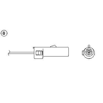 Abbildung von NGK 0207 Lambdasonde unbeheizt 1 MITSUBISHI: COLT 3