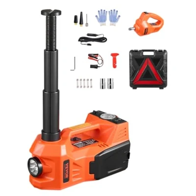 Abbildung von VEVOR Elektrischer Wagenheber 5t Wagenhebersatz mit Schlagschrauber Orange