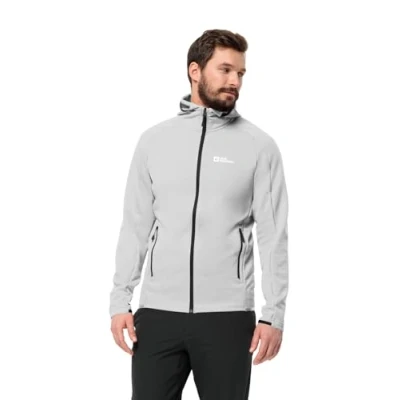 Abbildung von Jack Wolfskin Alpgrat FZ M Fleecejacke, Herren, Größe: Small, Cool grey