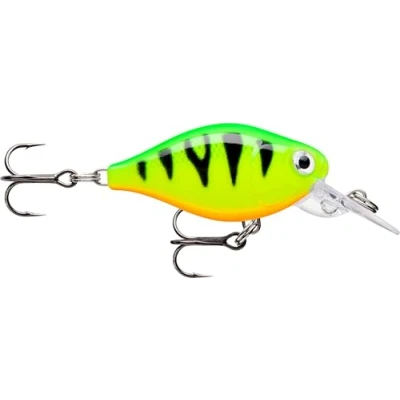 Abbildung von Rapala, Angelköder Light Crank Mid Runner, Angelausrüstung mit Kunststoffkonstruktion, Kunstköder, Süßwasser, schwimmend, Schwimmtiefe: 1,8 m, 3,5 cm/4 g, hergestellt in Estland, Fire Tiger