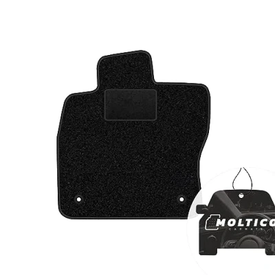 Abbildung von moto MOLTICO Fahrer Fußmatte Auto Velours Fahrerseite Autoteppiche Schwarz Fahrermatte 1 teilig passend für VW Passat B8 ab 2014