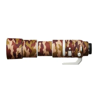 Abbildung von easyCover Lens Oak Objektivschutz Schutz für Ihr Kameraobjektiv Geeignet Canon RF 200 800mm F/6.3 9 is Braune Camouflage