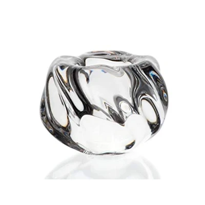 Abbildung von CRISTALICA Kerzenhalter Katarina Silver Votiv Teelichthalter Glas Bleikristall 7cm klar