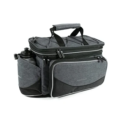 Abbildung von Haberland Unisex Erwachsene Gepäckträgertasche, Grau/Schwarz, 40x22x24 cm