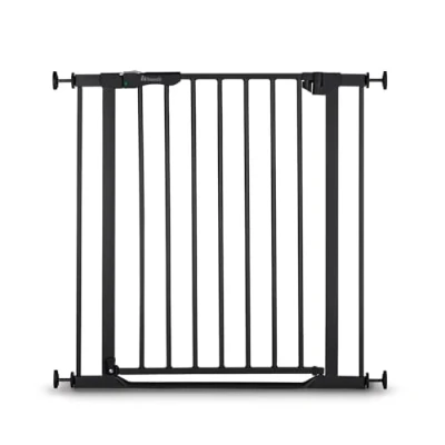 Abbildung von Hauck Türschutzgitter Clear Step Autoclose 2, Black, auch als Treppenschutzgitter verwendbar, 75 80, flacher Durchgang