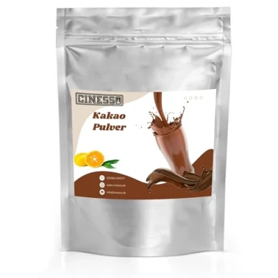 Abbildung von Cinesso Kakao Trinkschokolade Kakaopulver, Schokoladengetränk, Schokoladenaromen, mit natürlichen Aromen, schnelle und einfache Zubereitung, für Feierlichkeiten (1 Kg, Yuzu)