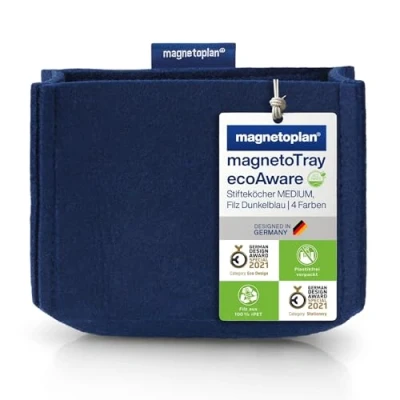 Abbildung von magnetoplan Stiftehalter 13,0 x 6,0 10,0 cm blau