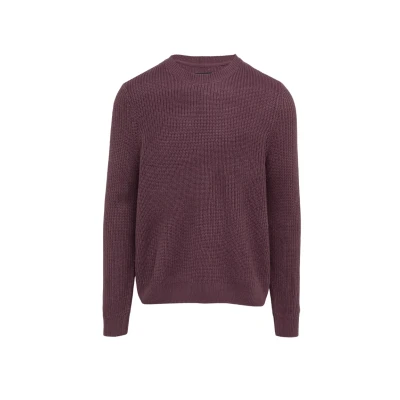 Abbildung von QS Struktur Strickpullover, Herren, Größe: Large, Bordeaux