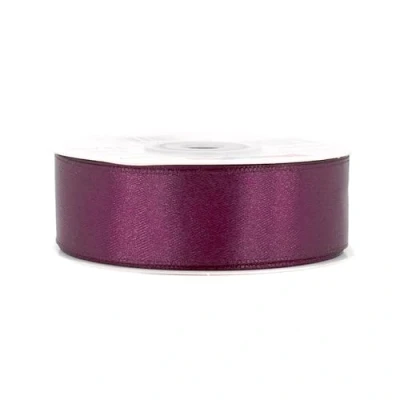 Abbildung von Creativery Satinband, Satinband 25mm x 25m Rolle Beere