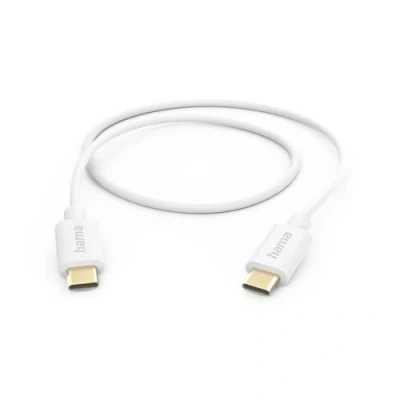Abbildung von Hama Ladekabel, USB C auf C, 1m (Schnellladung, Handy Datenkabel, Kabel, Handykabel, Typ maximal kompatibel) weiß