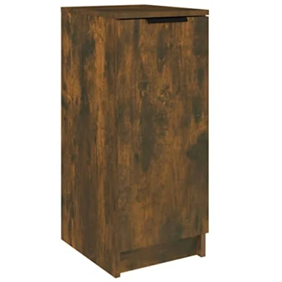 Abbildung von vidaXL Schuhschrank Schuhregal Schuhablage Schuhständer Schuhaufbewahrung Schuhtruhe Schuhorganizer Flurschrank Räuchereiche 30x35x70cm Holzwerkstoff