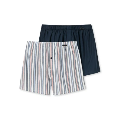 Abbildung von Schiesser 2PACK Boxershorts, Herren, Größe: 4XL, Navy
