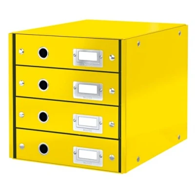 Abbildung von Leitz Click &amp; Store Schubladenset, 4 Schubladen, A4, gelb, 60490016
