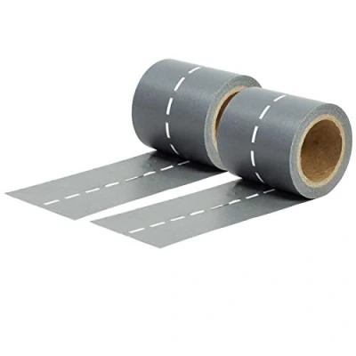 Abbildung von Papierdrachen 2 Rollen Washi Tape Straße Erschaffe dein eigenes Straßennetz mit Klebeband Masking Set 33 für Kinder und DIY Projekte