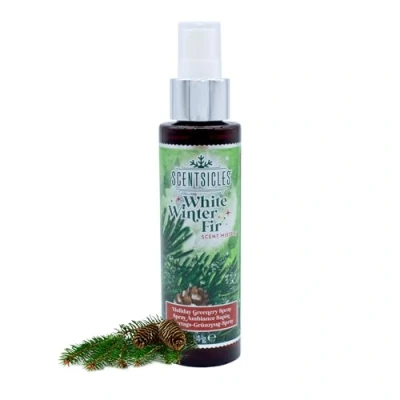 Abbildung von Scentsicles Weihnachtsbaum Duftspray 114g Weiße Wintertanne Aromaspray für Tannenbäume und Adventskranz Weihnachten Advent Raumduft Weihnachtsduft Baumduft künstliche Weihnachtsbäume