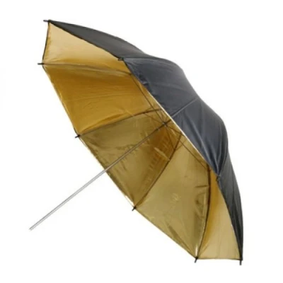 Abbildung von ayex Studio Reflexschirm 101cm 40&quot; innen gold, aussen schwarz