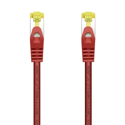 Abbildung von AISENS A146 0468 Patchkabel RJ45 LSZH Cat.7 600MHz S/FTP PIMF AWG26 rot 25cm