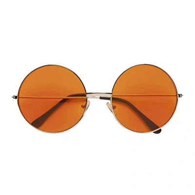 Abbildung von Widmann S.r.l. Kostüm &#039;Hippie&#039; Partybrille XL Rund, Orange