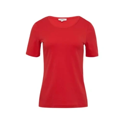 Abbildung von T Shirt aus Interlockjersey im Slim Fit rot 42