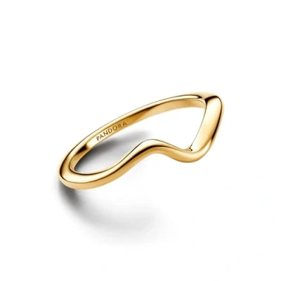 Abbildung von PANDORA Fingerring Timeless Damen Ring Welle, IP Gold