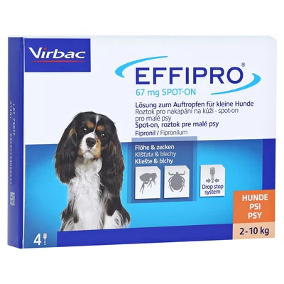 Abbildung von Effipro 67 mg zum Auftropfen für kleine Hunde 4 St