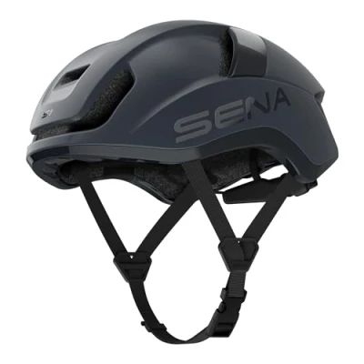 Abbildung von Sena S1 Smarter Rennradhelm mit Mesh Intercom (Mattgrau, L)