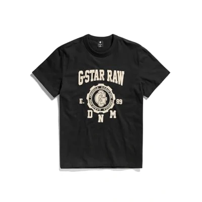 Abbildung von G Star Collegic Tshirt print, Herren, Größe: Small, Dk black