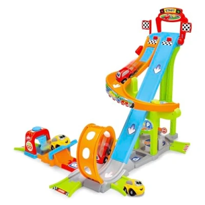 Abbildung von Dickie Toys Jays Jump N Fun Tower Autorennbahn