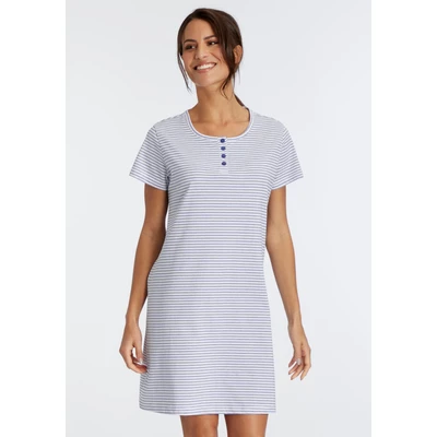 Abbildung von Lascana Sleepshirt Nachthemd, Damen, Größe: 32/34, Dark blue