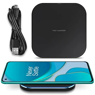 Abbildung von Wireless Charger QI Zertifizierte Kabellose Induktive Ladestation 15W 10W 7,5W 5W kompatibel mit Sony Xperia XZ3 XZ2 und Allen fähigen Smartphones, Modell:M02_10W_Schwarz