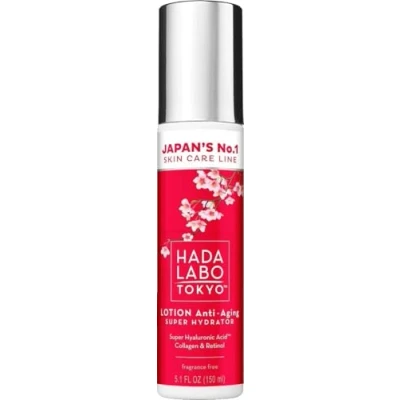 Abbildung von Hada Labo Tokyo Face lotion Damen mit Kollagen und Hyaluronsäure 150 ml Retinol Effizient für Reife Haut 40+ Anti Falten serum