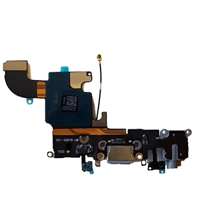 Abbildung von DHLK® Ladebuchse Dock Connector kompatibel mit iPhone 6S ConnectorFlex, Dunkelgrau (A1633, A1688, A1700)