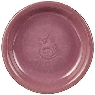 Abbildung von Nobby Cat ceramic milk dish, Katze, Keramik, Violett, Haustier Fütterungsschale, Monochromatisch, 14 cm