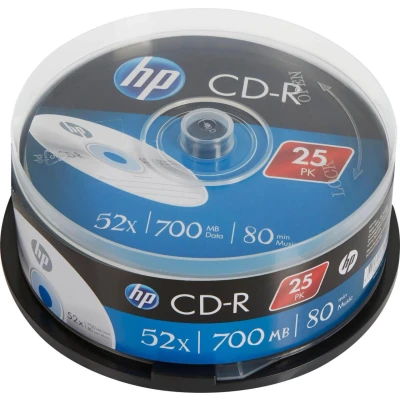 Abbildung von HP CD R 700MB 52x 25er Cakebox Spindel
