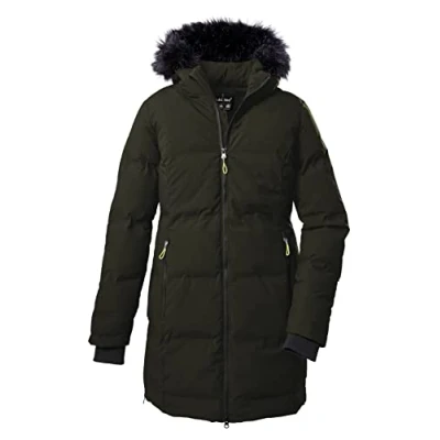Abbildung von killtec Damen Wintermantel/Parka in Daunenoptik mit abzippbarer Kapuze KOW 209 WMN QLTD PRK, schwarz, 36, 38919 000