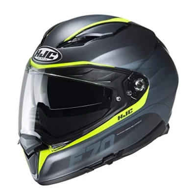 Abbildung von HJC Helmets Herren Nc Motorrad Helm, Schwarz/Gelb, M