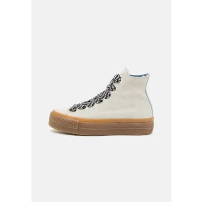 Abbildung von Converse Chuck Taylor ALL STAR LIFT Platform Sneaker high, Damen, Größe: 39, Vintage white/out of the blue Veloursleder
