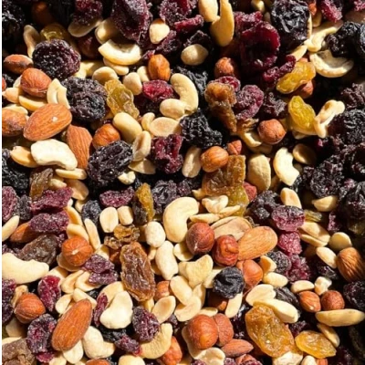 Abbildung von 1kg Studentenfutter Nussmischung mit Cranberries und Rosinen Top Qualität 1000g