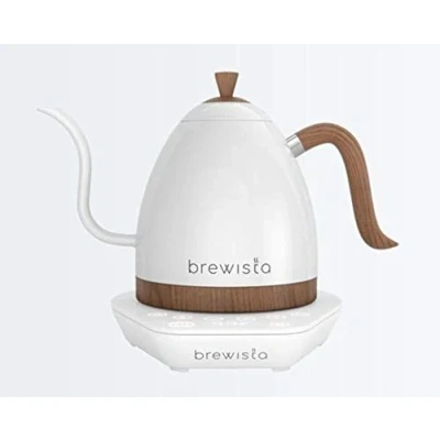 Abbildung von Brewista Artisan Kettle elektrischer Wasserkocher perlweiß, 1,0L, 1 von FROG.coffee