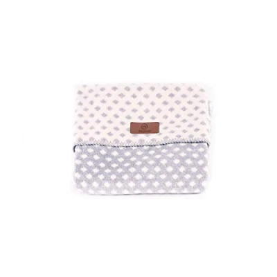 Abbildung von My junior® Babydecke White Square Grey