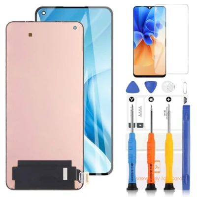 Abbildung von OLED Bildschirm für Xiaomi Mi 11 Lite 4G M2101K9AG Ersatzbildschirm 5G M2101K9G/MI LCD Touch Digitizer Reparaturteile mit Werkzeugen (schwarz)