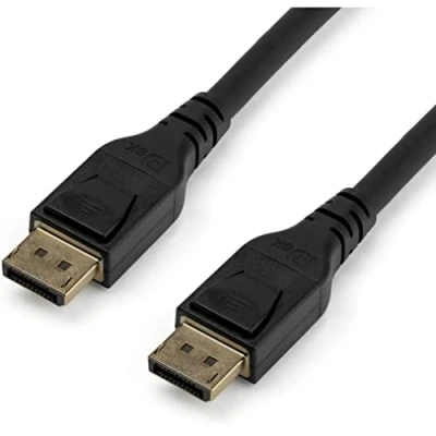 Abbildung von StarTech.com 3m VESA Zertifiziertes DisplayPort 1.4 Kabel 8k 60Hz HBR3 HDR Super UHD DP auf Monitorkabel Ultra HD 4k 120Hz Dünnes Videokabel M/M Stecker mit verriegelung (DP14MM3M)