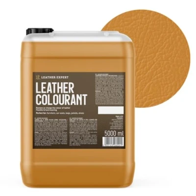Abbildung von Sehr Deckend Wasser Lederfarbe Curry 5L Leather Paint für Natur und ÖkoLeder Dye Ohne Alkohol alle Lederaccessoires Reißt oder Blättert Nicht ab