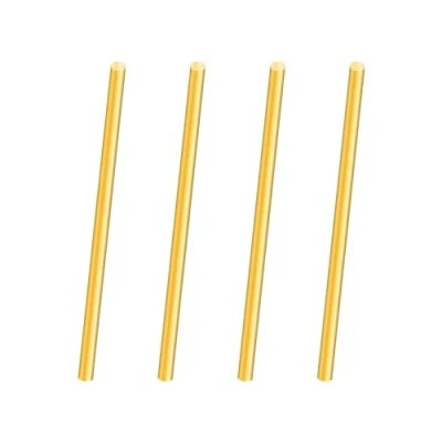 Abbildung von iMeistek Messing Stäbe, 4mm Durchmesser 100mm Länge Massiv Rundstab Bar für Drehbank Stock, DIY Crafts (4PCS)