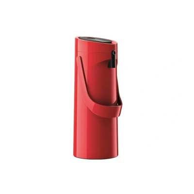 Abbildung von TEFAL K3140314 Ponza Pumpthermos Rot 1 L Einfache Pumpfunktion Mit Großzügigem Pumpvolumen Warm Bis Zu 12 Stunden Kalt 24