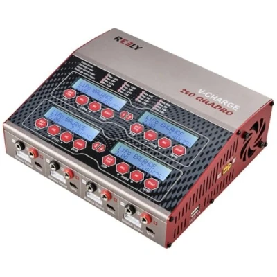 Abbildung von Reely V Charge 240 Quadro Modellbau Multifunktionsladegerät 12 V, 230 A LiPo, LiIon, LiFePO, LiHV, NiCd, NiMH, Ble