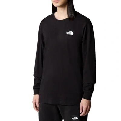 Abbildung von The North Face EASY TEE Langarmshirt, Herren, Größe: Small, Black