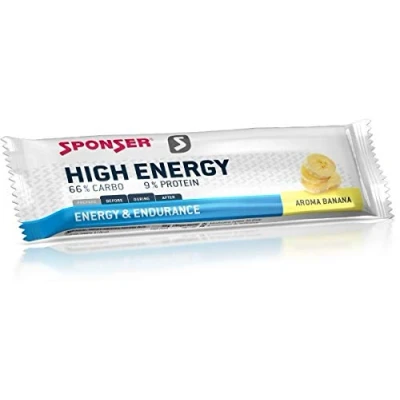 Abbildung von Sponser High Energy Bar, 30 x 45 g Riegel, Banane